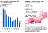 Adolescentes desaparecidos no Rio de Janeiro e distribuio no estado