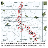 Mapa ferrovia prximo a terras indgena