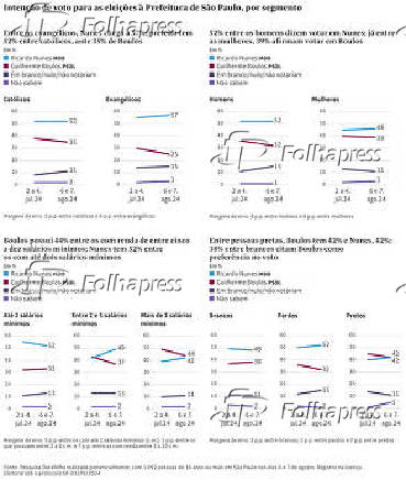 Inteno de voto para as eleies  Prefeitura de So Paulo, por segmento