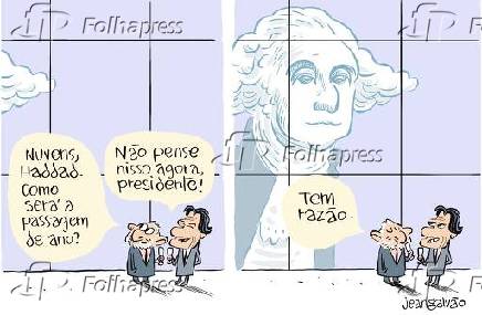 Charge - Jean Galvo - Lula e Haddad