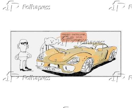 Charge - 'Acidente com Porshe em So Paulo'