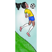 Ilustrao sobre a jogadora de futebol Marta