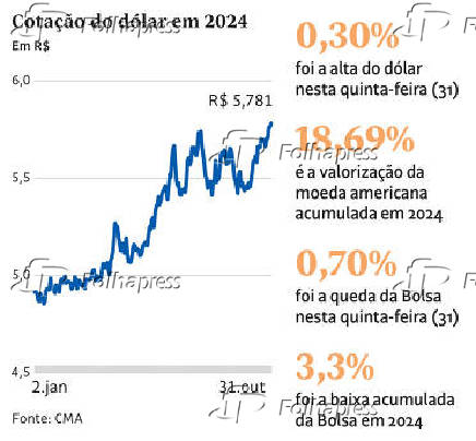 Cotao do dlar em 2024