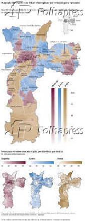 Mapa de So Paulo tem 'ilhas ideolgicas' em votao para vereador