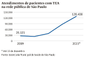 Atendimentos de pacientes com TEA na rede pblica de So Paulo