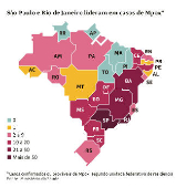 So Paulo e Rio de Janeiro lideram em casos de Mpox