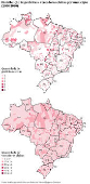 Distribuio de prefeitas e vereadoras eleitas por municpio (2000-2020)