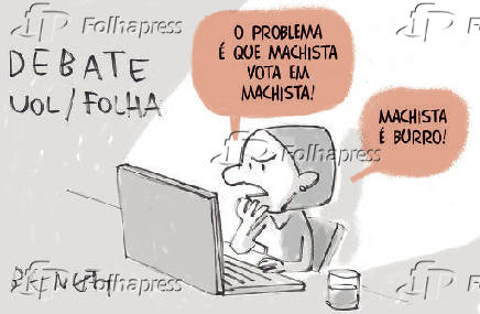 Charge - 'Debate UOL/Folha'