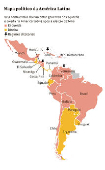 Mapa político da América Latina