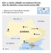 Kiev e vrias cidades ucranianas