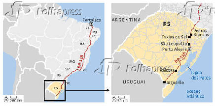 BR-116 Alagada e com trechos destrudos