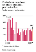 Emisses de carbono do Brasil causadas por incndios