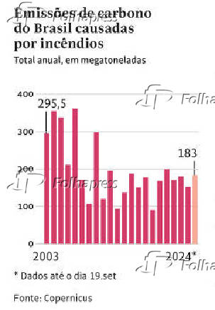 Emisses de carbono do Brasil causadas por incndios