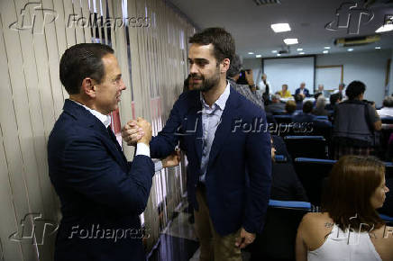 Joo Dria (PSDB)  e Eduardo Leite (PSDB) durante reunio do partido