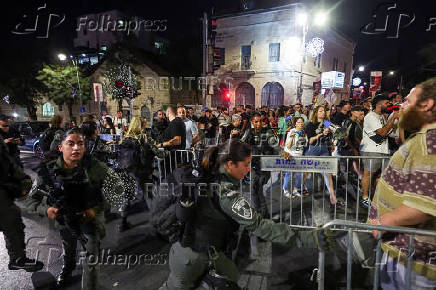 Rally calling for release of hostages taken during October 7 attack on Israel by Hamas, in Jerusalem