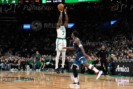 NBA: Minnesota Timberwolves at Boston Celtics