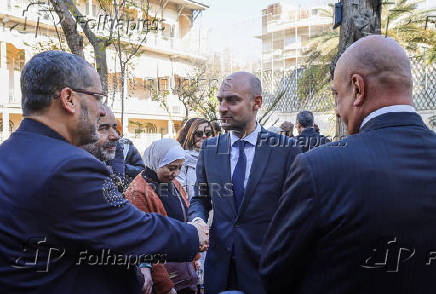 French Foreign Minister Jean-Noel Barrot visits the French Embassy in Damascus