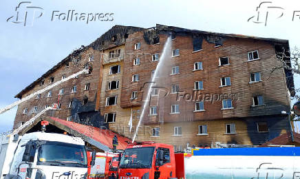 Hotel fire at Turkish ski resort