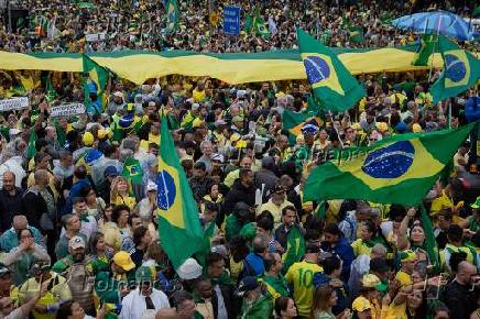 Folhapress Fotos Manifestantes bolsonaristas em ato antidemocrático