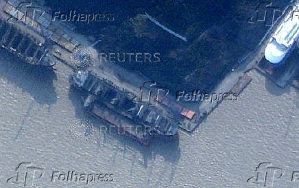 Ship identified by RUSI as the North Korean registered cargo vessel Angara docked in China