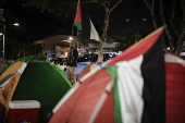 Estudiantes protestan en Costa Rica a favor de Palestina