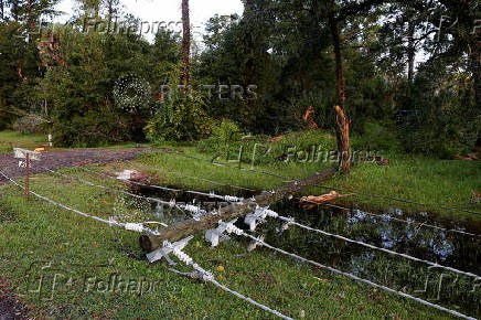 Aftermath of Hurricane Helene in Crawfordville