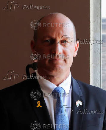 Reuven Azar, Israeli ambassador to India, poses for a picture at the inauguration ceremony of Hela Systems in Hyderabad