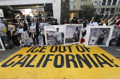 Protesters rally against proposed mass deportations at the California State Capitol