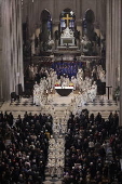 Sunday mass at Notre Dame Cathedral in Paris