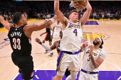 NBA: Portland Trail Blazers at Los Angeles Lakers