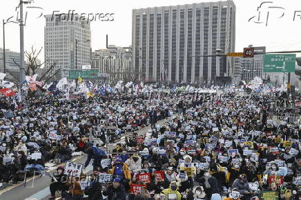 Rally demanding the detention of the impeached South Korean President Yoon Suk Yeol