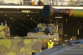 Swedish troops of NATO Multinational Brigade Latvia arrive in Riga port