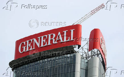 FILE PHOTO: The Generali Tower designed by Iraqi-British architect Zaha Hadid is seen at Milan's CityLife district