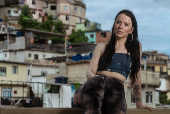 Fefe Life na Ladeira dos Tabajaras, favela onde vive no Rio