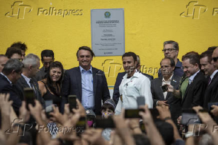 Ricardo Mello Arajo ao lado de Bolsonaro em evento no Ceagesp
