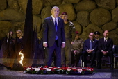 Ceremony marking Israel's Holocaust Remembrance Day in Jerusalem