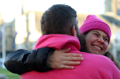 Demonstrations as British lawmakers debate assisted dying law, in London