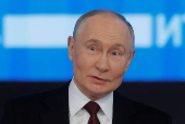 Russia's President Putin holds the annual press conference in Moscow