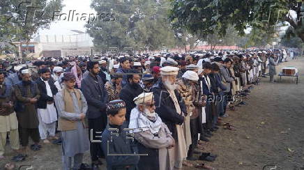 Funeral of a police officer who was killed by suspected militants in Dera Ismail Khan