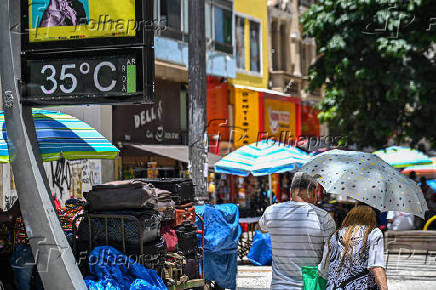 Altas temperaturas no centro de So Paulo