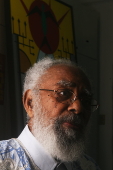  O defensor das causas negras e ex-senador Abdias do Nascimento