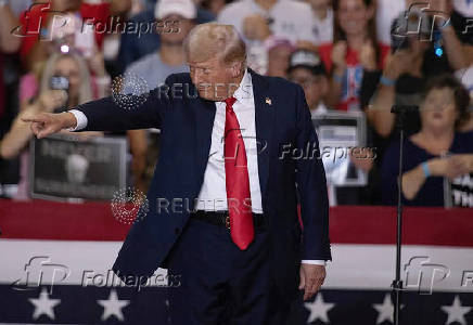 Republican presidential nominee Trump and U.S. Senator Vance hold a rally in Minnesota