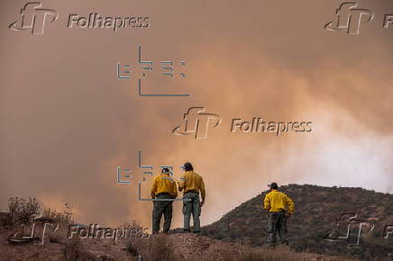 Firefighters battle 'Line Fire' wildfire in California