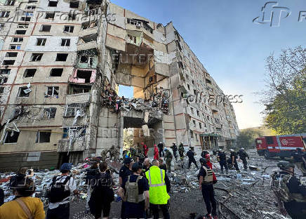 Aftermath of a Russian air strike in Kharkiv