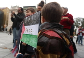 Rally in support of the Palestinian people in Belgrade