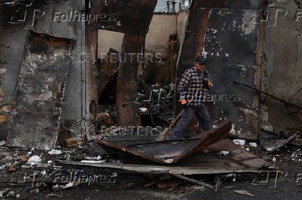 Aftermath of a Russian drone attack in Odesa