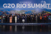 Chefes de estado posam para foto oficial de encerramento do G20