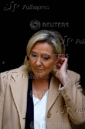 French PM meets the parliamentary leader of the RN party Marine Le Pen in Paris