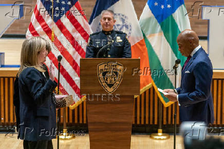 Jessica Tisch is sworn in as New York City Police Department Commissioner