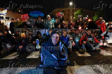 Protest march in support of the hostages kidnapped during the deadly October 7, 2023 attack by Hamas, in Jerusalem